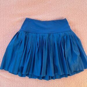 Blue Pleated Women's Skirt